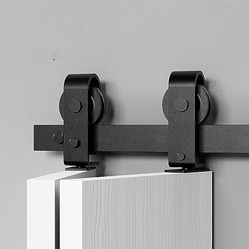 HOCONNIE 9FT/274cm Bi-Folding Sliding Barn Door Hardware Kit Barn Door Kit Sliding Door Track for 2 Closet Door