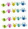 ibasenice 20 STK Monster- Puppen Spielzeug Für Geburtstagsfeiern Geschichte Zeit Fingerpuppe Kinder Handpuppe Lernspielzeug Für Kinder Figurenspielzeug Baby Mini TPR Etui
