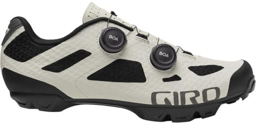 Giro Sector Herren MTB Schuhe, Grau, Grösse 42 – Gravel Fahrradschuhe mit BOA® Doppelverschluss, atmungsaktivem Synchwire Obermaterial, Carbon Sohle, 2-Loch SPD kompatibel