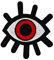 Auge Rot Aufnäher zum aufbügeln oder aufnähen Bügelbild Aufbügler für Kleidung gestickter Bügelpatch Applikation Wimpern Patch Größe 7,3 x 8,6 cm