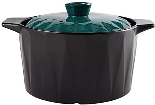 SUNMME Marmite à Soupe de Cuisine en céramique, Casserole en Spodumene, Casserole Multifonction 3L, cuisinière à gaz, ustensiles de Cuisine ménagers