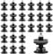 XAVSWRDE 25 PCS Car Interior Door Card Trim Clips Car Panel Mounting Trim Clips Auto Door Trim Fixing Clips Plastic Bumper Fastener Clips for T5, A1, A4, A5, A6, Golf 5, 6, 7 Door Trim Panels (Black)