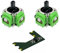 ElecGear Hall Joystick Ersatz für Switch Pro Controller, 2X Hall-Effekt-Steuerstick + Stromversorgung und Speicherplatine + Entlöt-Reparaturwerkzeuge für Analogstick-Thumbsticks – HL-NSPro