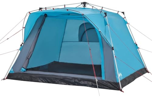 vidaXL Campingzelt Familienzelt Wurfzelt Zelt für 4 Personen Quick Release