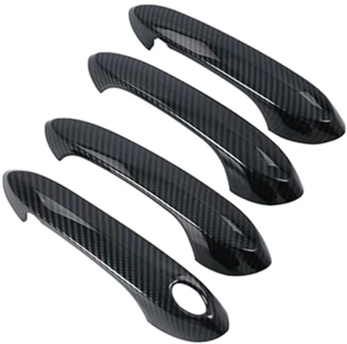 LAHMNR Car Door Handle Cover Car Accessories Carbon Fiber ABS Door Handle Pull Cover Trim Protective Shell Sticker For BMW For X3 G01 2018 2019 Outer Door Handle