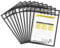 10 Packs Black Dry Erase Pockets Transparent Dry Erase Sheets 10 X 14 Inch Reusable Plastic Wallets Hanging Job Ticket Protector Write and Wipe Pocket Dry Erase Holder Dry Erasable Pocket Protectors