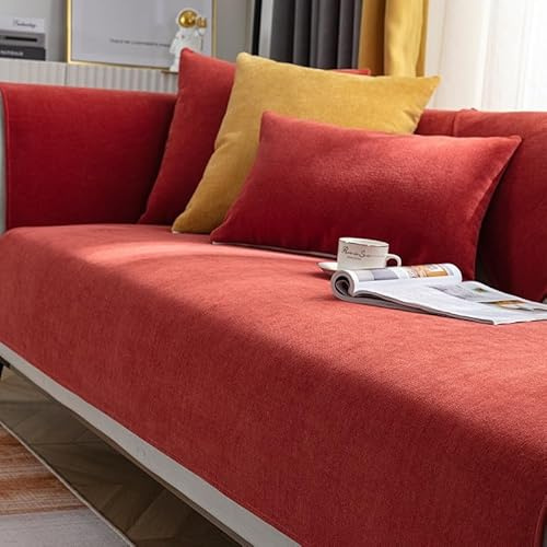 YWQJL Sofabezug Ecksofa Stretch Ohne Armlehne U Form 2 Sitzer 3 Sitzer Sofaschoner rutschfest Sitzfläche I Form Ecksofa Wasserdicht Katze Für Hunde Sofa Überzug(#7,90x210cm)