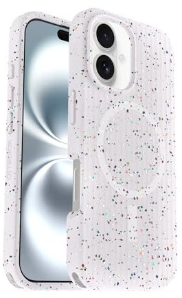 OtterBox Cover per iPhone 16 Symmetry Series Core MagSafe, resistente a shock e cadute, ultra sottile, protettiva, Testata 3x vs norme MIL-STD 810G, Bianco