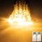 LED Lichterkette Batterie-10 LED Lichterkette mit Timer, Warmweiß Lichterketten für Innen, Weihnachten, Schlafzimmer, Party, Hochzeit (2 Stück)