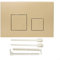 ZYNCUE Dual Flush Push Button Plate For GEBERIT Sigma01 Sigma10 Sigma20 Sigma21 Sigma30 Sigma50 Models, Elegant Flush Valve Actuator Plate, Toilet Cistern Replacement Parts(Gold)