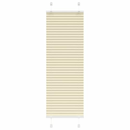 vidaXL Plissee Creme 50x150 cm Stoffbreite 49,4 cm Polyester