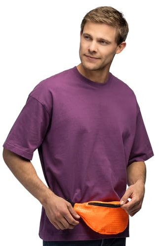 Boland - Retro Gürteltasche in Neonfarben, Tasche für 90er Mottoparty, Bauchtasche ideal für Festival, Kostüme und den Alltag