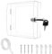 Carcasa termostato, tapa transparente con cerradura, caja de protección universal para termostato de pared, para restaurantes, panel de CA de pared, escuela (pequeño)