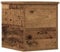vidaXL Rustic Wooden Storage Trunk - Reclaimed Solid Wood Chest with Vintage Finish - 30x35x35cm for Indoor Use - Spacious Cube for Basement, Garage