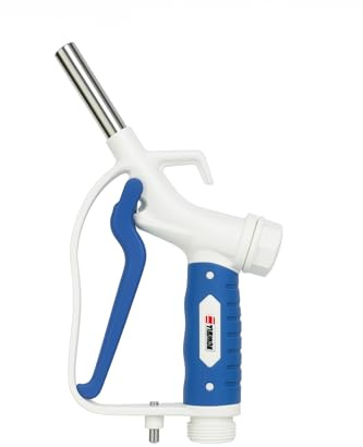 HYTEK GB Manual AdBlue DEF Nozzle with Viton Seals, Polypropylene Body, Stainless Spout, Universal Inlet 1 Male BSPP Fixed or 3/4 Swivel Hose Tail, Gravity Feed or Electric Pumps, 2 Year Warranty