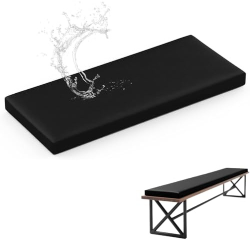 WLXFF Lavable Cojines para Banco, Impermeable Colchoneta Banco Jardin, Antideslizante Cojin Banco Interior, para Muebles Patio Exterior, Interior,No1,140X28X3CM