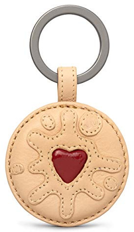 Offizieller Jammie Dodger Leder-Schlüsselanhänger | Schlüsselanhänger | Schlüsselanhänger | echtes Leder | Geschenk für Männer und Frauen