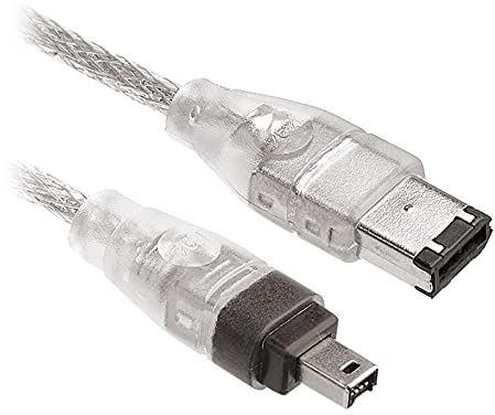 M24 FireWire IEEE 1394 Cable iLink Adapter Cable for Camera, Camcorder, 6 Pin IEEE 1394 Male to 4 Pin IEEE 1394 Male Mini DV PC Plug and Play 150 cm