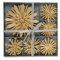 Riffelmacher 75317 - Strohsterne im Set, 17 Stück, Größe 6 - 11 cm, mit goldenem Faden zum Aufhängen, traditioneller Baumschmuck, Sterne, Weihnachten, Hängedeko, Tischdeko, Weihnachtsbaum, Christbaum