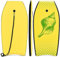 COSTWAY Tavola da Surf 33/37/41, Tavola Surf Bambini e Adulti in XPE, EPS e HDPE, Tavoletta Mare con Leash per Polso, Portata 85 kg (Giallo 1, L)
