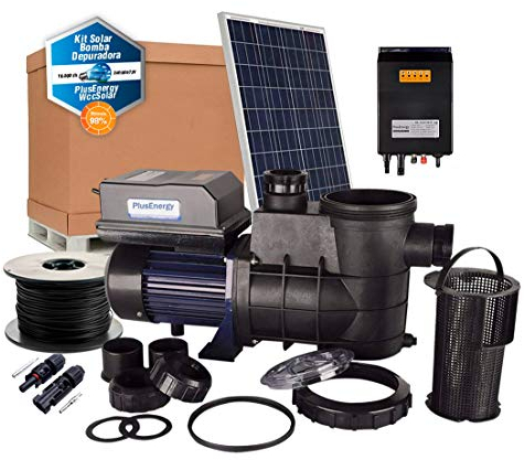 Kit Depuradora de Piscina Solar PlusEnergy 370W - 1/2cv con Paneles Solares