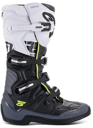 Alpinestars Tech 5 Stivali motocross, nero/grigio/bianco, 6 (39)