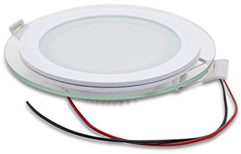 LED Einbauleuchte 24 Volt, Glasdesign, warmweiß, 20 Watt z.B. Loxone, DMX, Comexio, FHEM