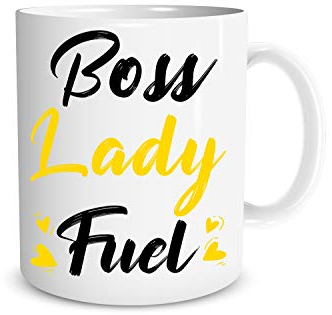 Boss Lady Fuel Tasse à café pour femme, excellente idée pour femme, fille, patron maman, sœur, ami, anniversaire, tasse unique, décoration de bureau, Boss Babe