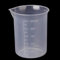 Gemini_mall 250ml Measuring Cup Plastic Beaker Heat Resistant Transparent Labs Graduated Cylinder Beakers for Home and School Science Lab Clear