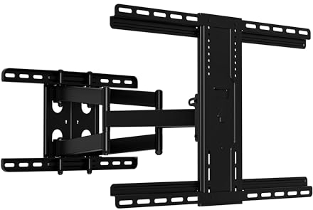 SANUS Soporte de TV de Movimiento Completo televisores de 42 a 90 Pulgadas - Extensión Resistente y Suave, Giratorio e inclinable para televisores Grandes - Diseño Universal para