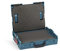 Bosch Sortimo L-Boxx 102 Werkzeugkoffer-Set • professional blau ohne Logo • bestückt mit Rasterschaumstoff und Deckelpolster