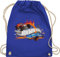 Turnbeutel Rucksack - Hot Wheels Tasche - 8-Bit Logo - Unisize - Royalblau - beutel kinder umhängebeutel beutelrucksäcke gym bag sportbeutel stoffbeutel stoffsackerl beuteltasche sporttasche