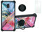 Aroepurt Hülle Für Cat S42 hülle Kompatibel mit Cat S42 Hülle Case Handyhülle Schutzhülle Cover [Mit 9H Härte HD Schutzfolie] PC + Silikon Ständer IMDH-WSS