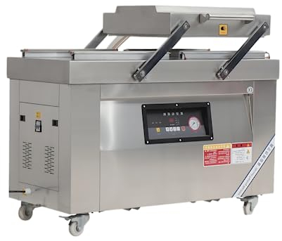 2 chamber film vacuum forming sealing machinery/pouch vacuum packaging machine 400mm