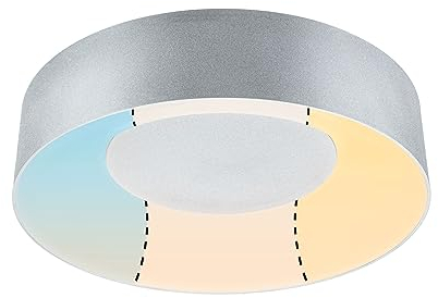 Paulmann 71094 LED Deckenleuchte Casca IP44 White Switch 2300lm 230V 18W Alu rund WhiteSwitch Metall, Kunststoff 3000 K