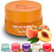 NEW WELL Lip Scrub Lippen Peeling - Intensive Feuchtigkeit, Vegan, 100% Natürlich, Tierversuchsfrei (Peach)