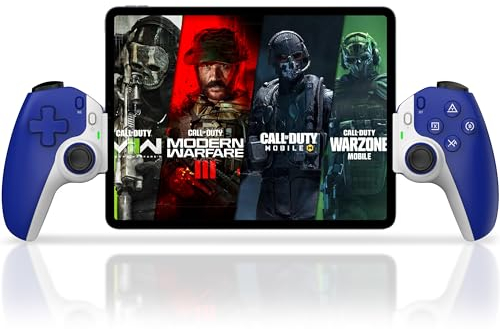 Joso Phone Controller for iPhone/iPad/Android/PC, D9 Game Controller for Switch/PS with Programmable Back Buttons/Hall Joysticks/Hall Trigger, iOS Android Controller Support Cloud Gaming/Remote Play