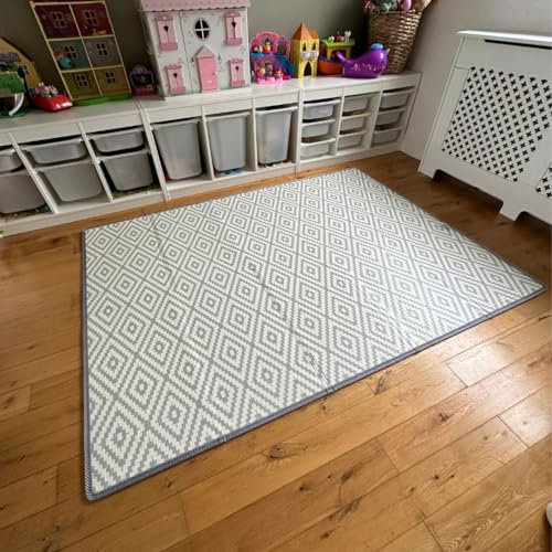 Alimos Baby Play Mat, Floor Foam Playmat for Babies, Foldable Matt For Tummy Time for Kids & Infants, Large Padded Waterproof Play Mat Baby for Crawling & Playing Wipeable 150x200x1cm