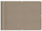 vidaXL Balkon Sichtschutz, Balkonbespannung mit Ösen Seil, Wasserfeste Balkonabdeckung, Balkonverkleidung für Balkon Terrasse, 75x800cm Taupe 100% Polyester-Oxford