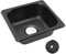 Évier en Acier Inoxydable, évier de Camping car 175 X 160 70 Mm, Inoxydable 304 Noir galvanisé, Bar pour Bateau, Caravane,