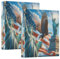 Ordner mit USA-Flagge und Symbolen, 3,8 cm, 3 Ringbücher, Mädchen, 2 Stück