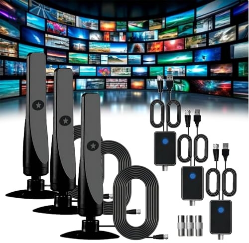 EHOTER TV Aerial 2024 NEW Rewave Antenna, Supports 4K Full HD Smart TV (3PCS)