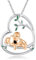 PARYFO Koala Halskette 925 Sterling Silber Koala Anhänger Niedliche Roségold Koala Kette Koala Herz Anhänger Koala Schmuck Geschenke, Sterling Silber