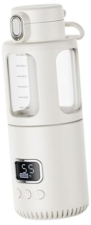 Fenteer Tragbarer Babymilchwärmer, Reiseflaschenwärmer, schnell erwärmende thermostatische Babywasserflasche, Wasserkocher mit konstanter Temperatur, 10000