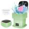 Portable Washing Machine, 13L 2kg 2 in 1 Mini Washing Machine and Dryer, Portable Washe3 Modes Deep Cleaning for Baby Clothe, Underwear, Socks, Camping, RV, Green