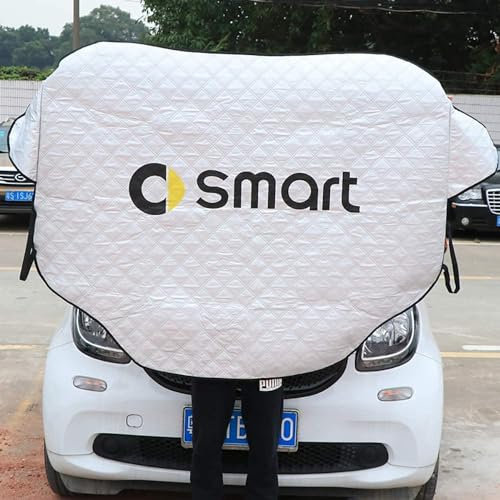 CRTATE Auto Frontscheibenabdeckung Winter, für Smart Forfour Fortwo 453 451 450 Winter Eisschutzfolien Gegen Schnee Frost Schutz Windschutzscheibe Abdeckung