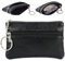 1 Key mini schlüsseletui leder für PU Leather violett autoschlüssel tasche key-organizer purse cover schlüsselbund schlüsselmappe anhänger klein kleingeldbörse anahtarlık with Zip schlüsselorganizer