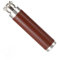STOBOK 1oz Mini Stainless Steel Wine Pot Leather Cover Portable Wine Tube Round Base Brown Silver