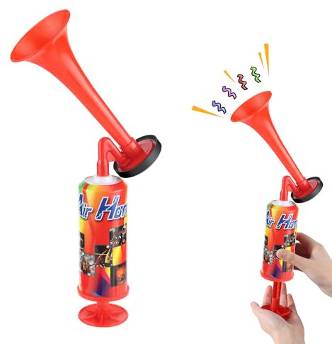 JSMTKJ Wiederverwendbare Stadionhorn, Handheld Luftdruck Fanfare Pumpe, Luftbetriebenes Horn für Handball, Fußball, Stadionhorn, Boot Party