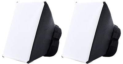 Angoily 2stücke Softbox Blitzdiffusor Für Aufsteckblitz Weiches Licht Für Fotografie Flach Zusammenklappbar Passt Meisten Blitzgeräte